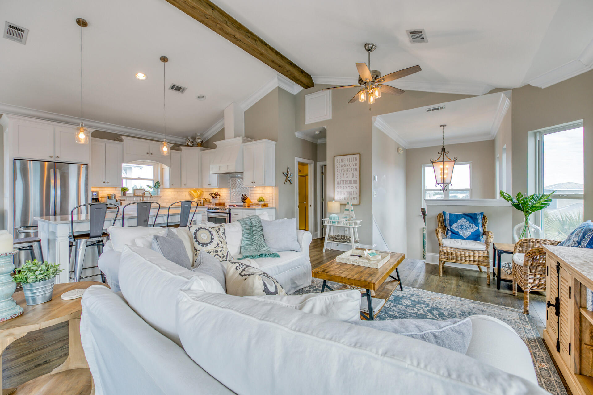 28 Sandcastle Court Santa Rosa Beach, FL 32459 - Photo 18 of 78 a living room with furniture and wooden floor