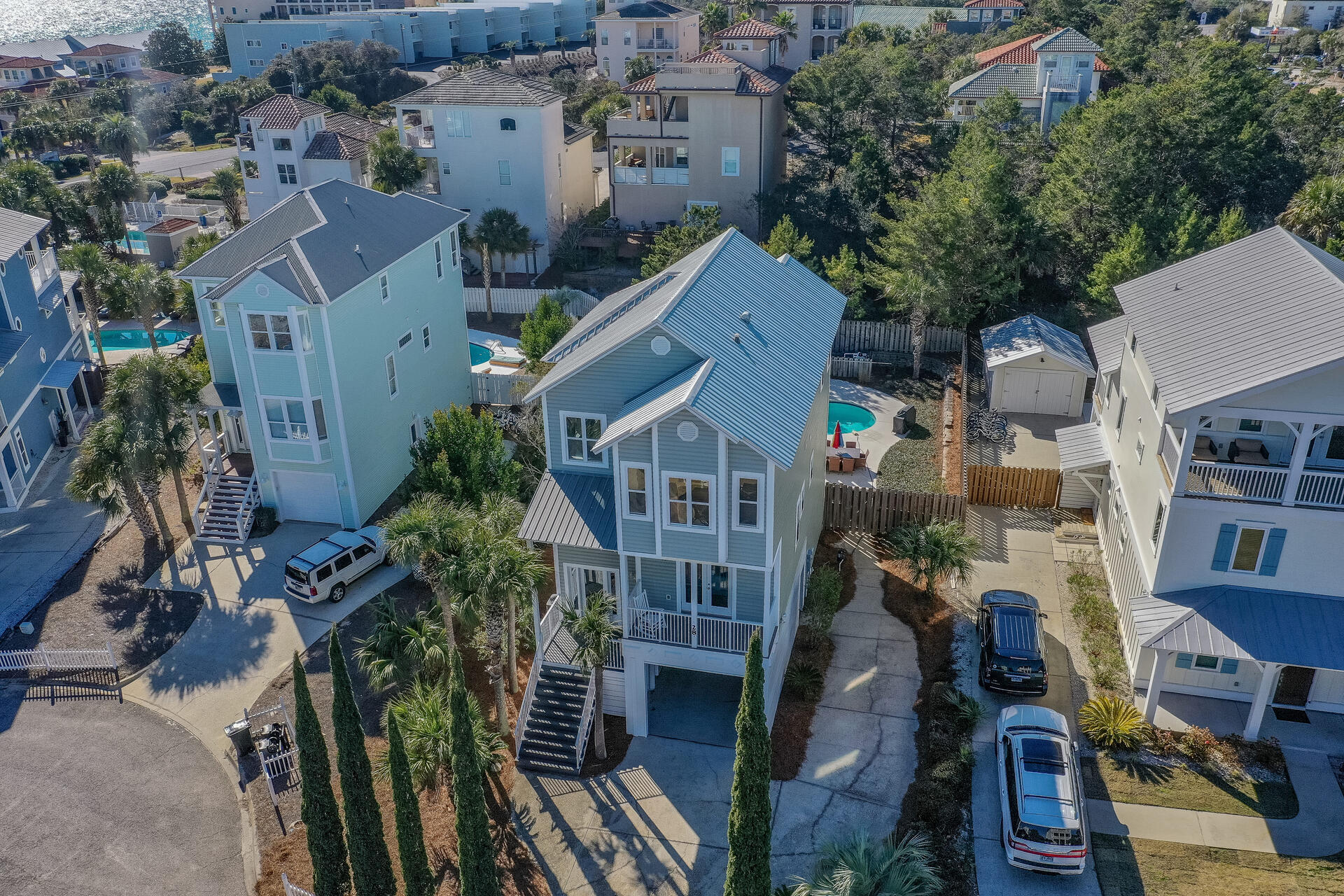 28 Sandcastle Court Santa Rosa Beach, FL 32459 - Photo 65 of 78 an aerial view of multiple houses