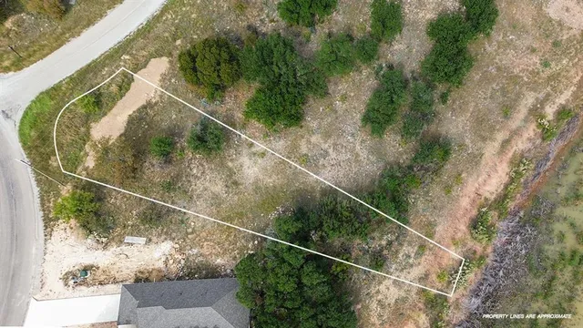 a bird view of a house and a balcony