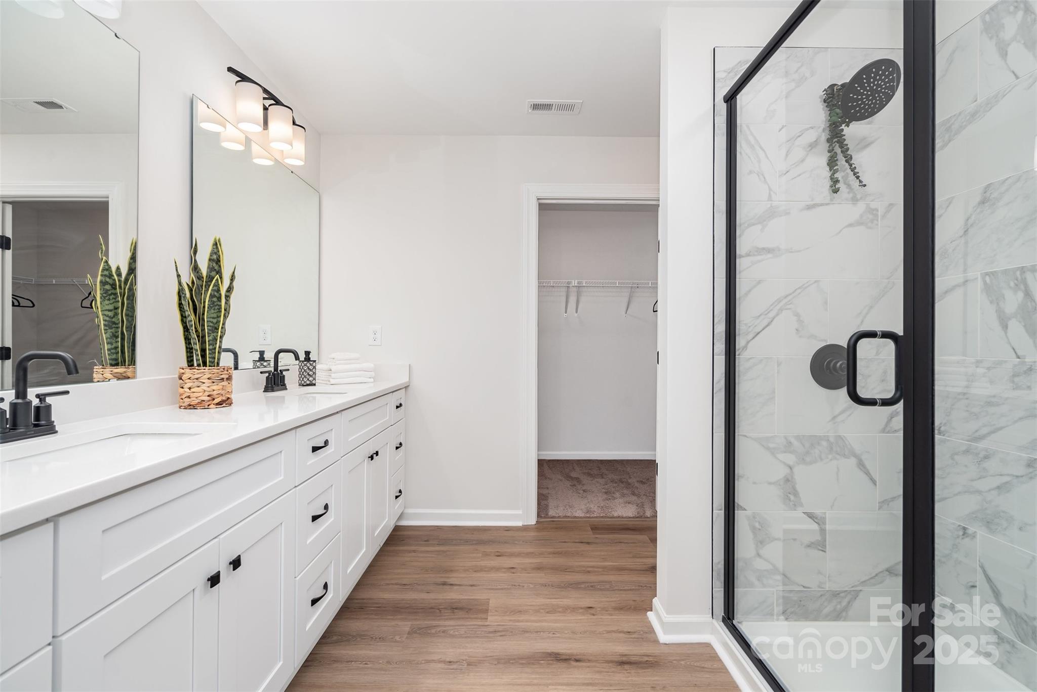 1563 Riverview Circle Fort Lawn, SC 29714 - Photo 14 of 27 a bathroom with a double vanity sink mirror and shower