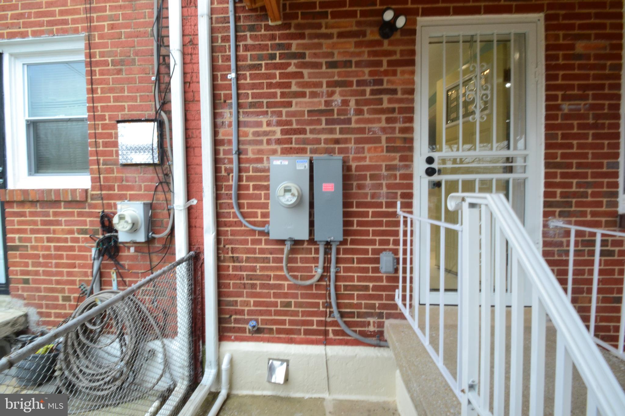 5528 Bucknell Road Baltimore, MD 21206 - Photo 60 of 60 Rear entrance / electric meter