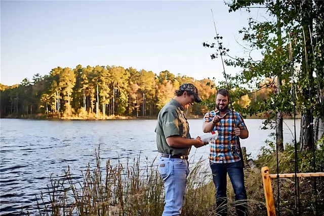 a view of swimming pool with a yard