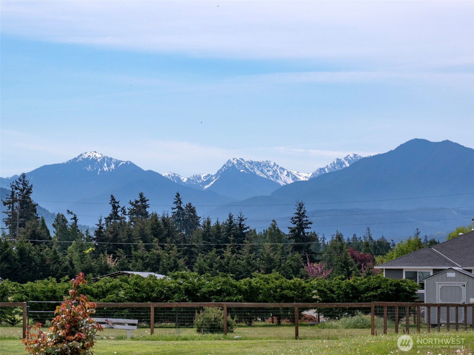 152 Macleay Road Sequim, WA 98382 - Photo 10 of 40 a view of a city with mountains in the background