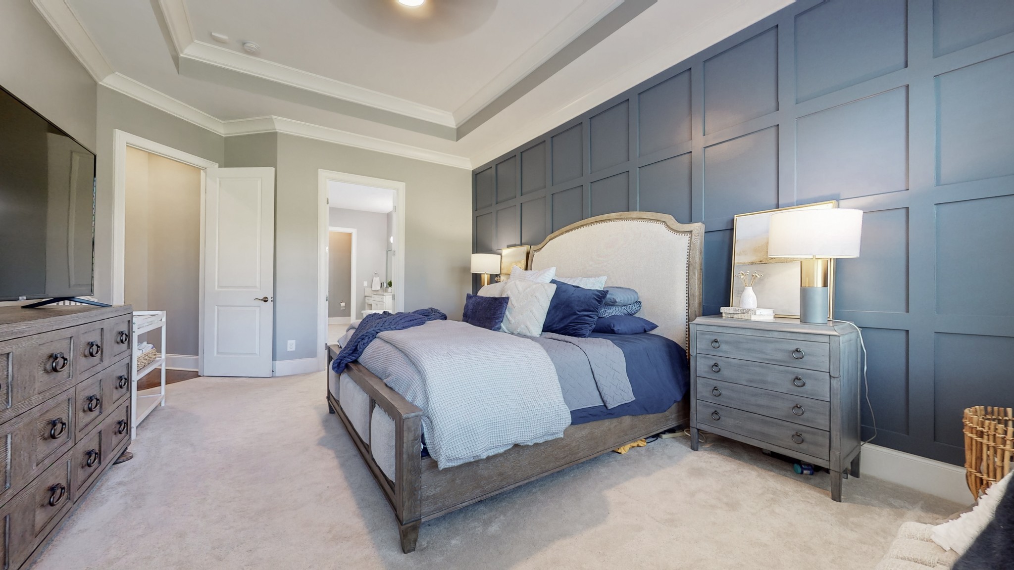 6023 Lookaway Circle Franklin, TN 37067 - Photo 26 of 50 a bed room with a bed and a television