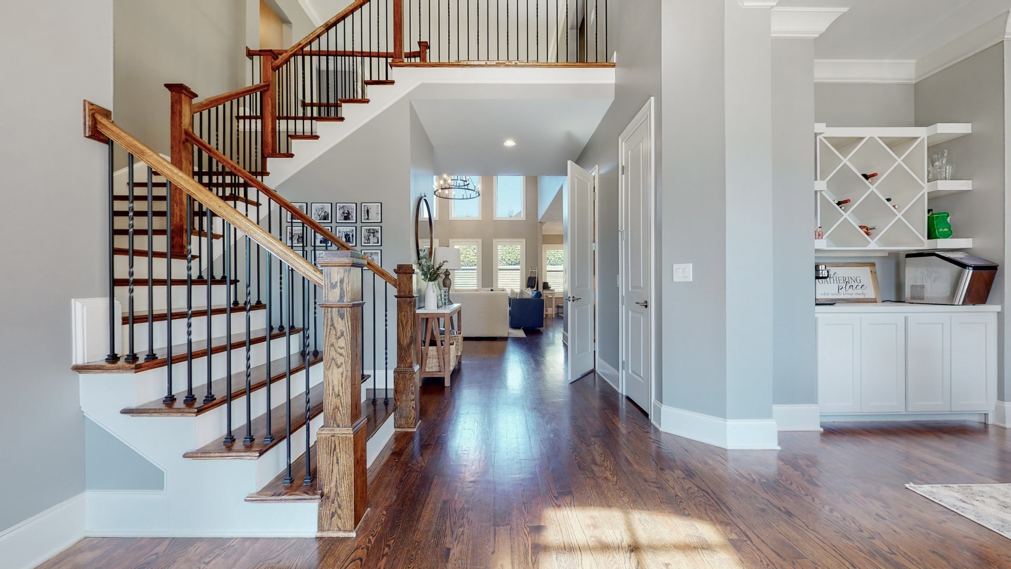 6023 Lookaway Circle Franklin, TN 37067 - Photo 6 of 50 a view of entryway and hall with wooden floor