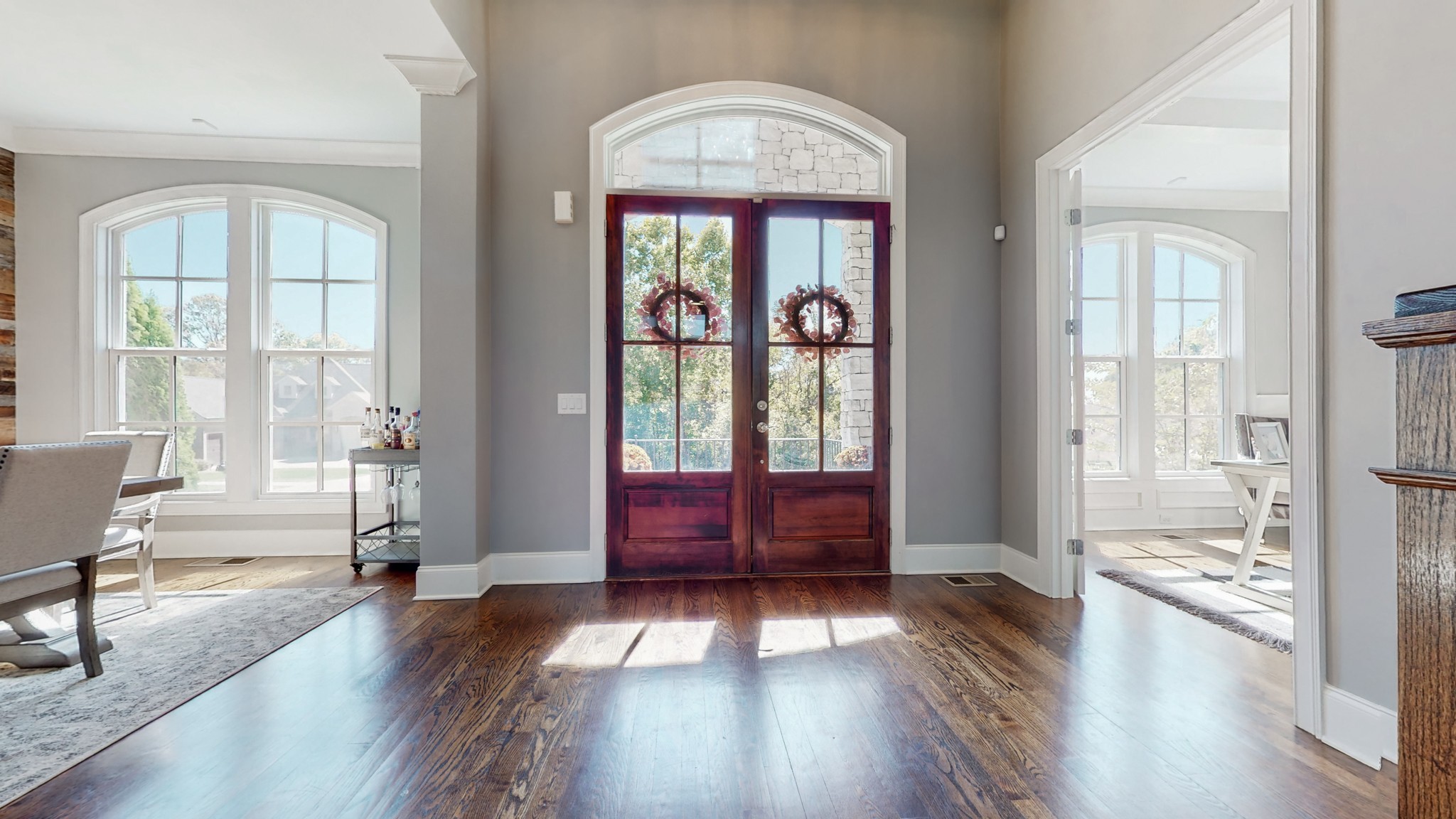 6023 Lookaway Circle Franklin, TN 37067 - Photo 7 of 50 a view of an entryway with wooden floor and a front door