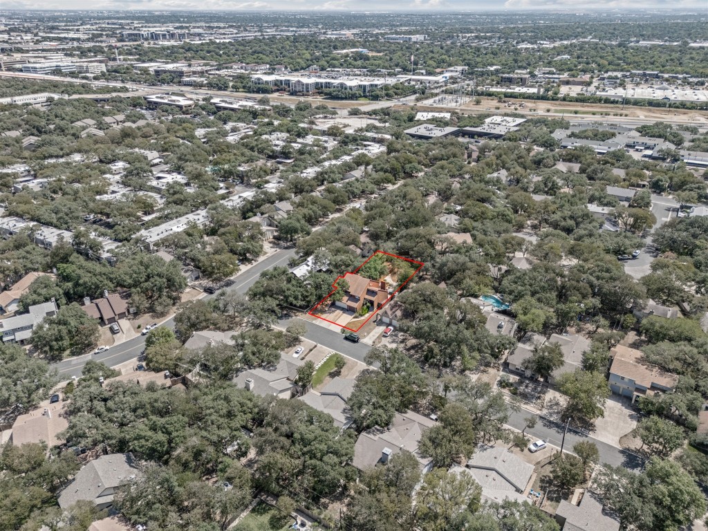 8113 Baywood Drive, Unit A Austin, TX 78759 - Photo 29 of 29 an aerial view of residential houses with outdoor space