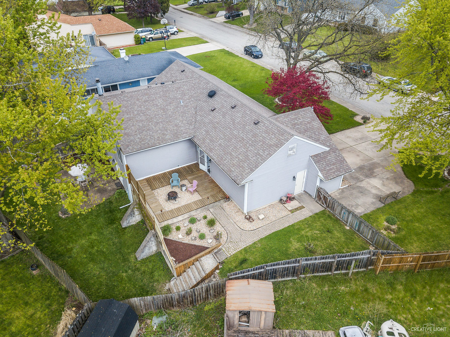23 Aldon Road Montgomery, IL 60538 - Photo 31 of 31 an aerial view of a house with garden space and street view