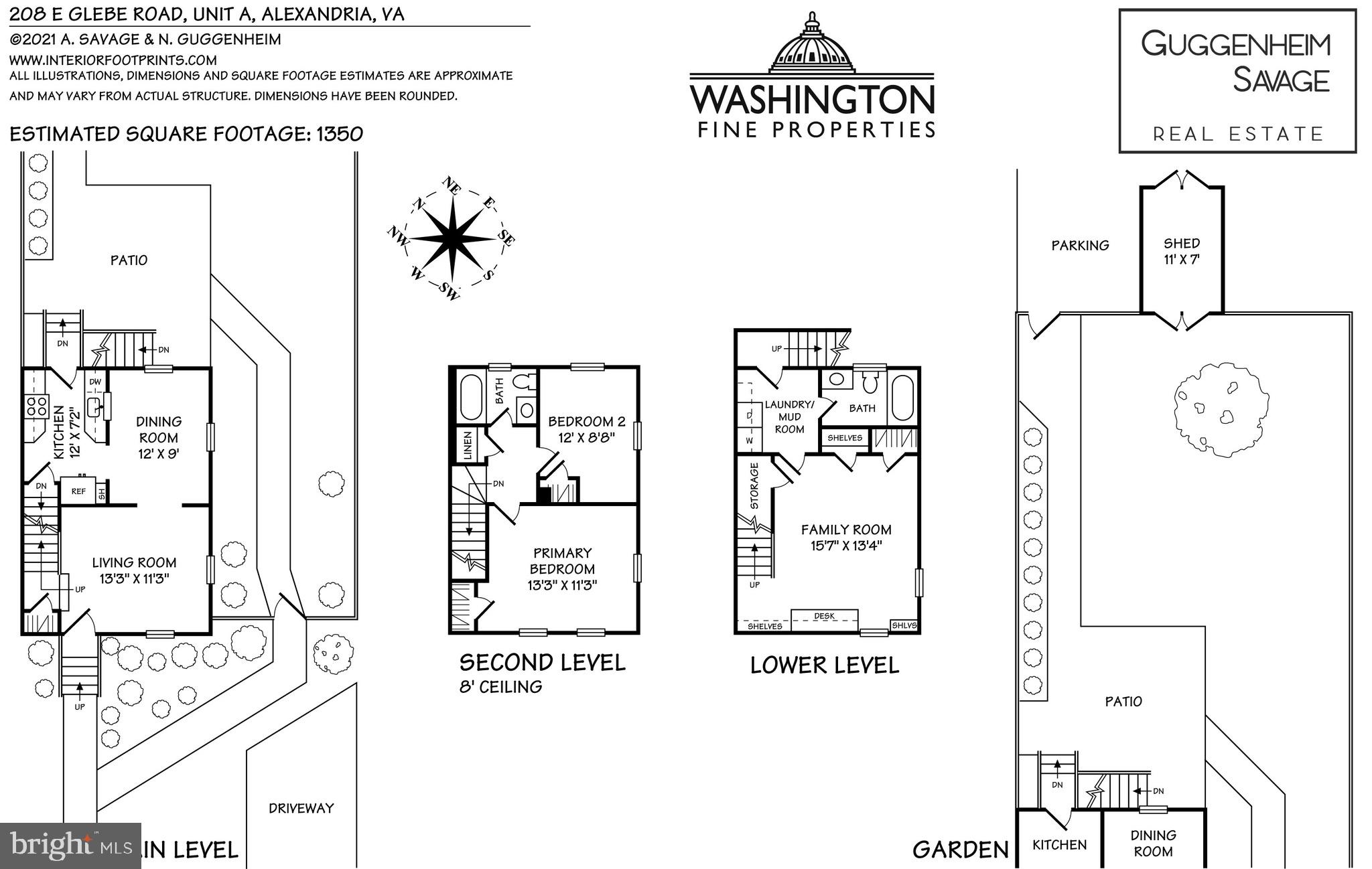 208 East Glebe Road, Unit A Alexandria, VA 22305 - Photo 16 of 16 Floorplan