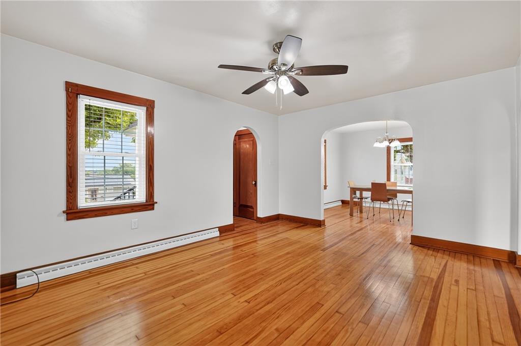 1605 Maratta Road Aliquippa, PA 15001 - Photo 10 of 34 a view of empty room with wooden floor and fan