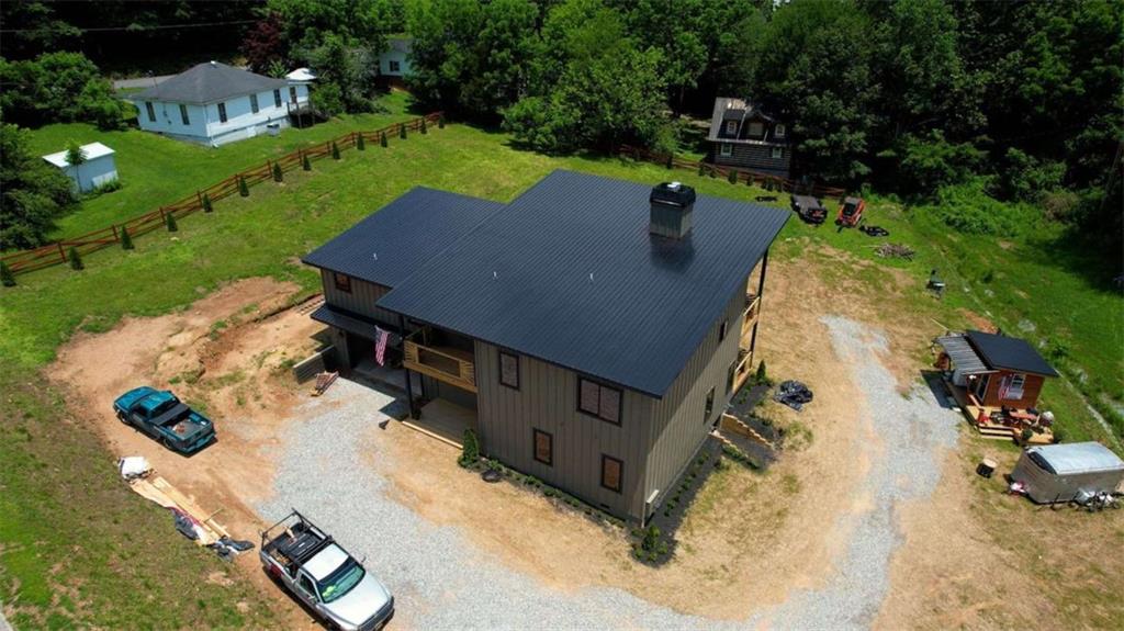 485 Church Street Blue Ridge, GA 30513 - Photo 77 of 85 an aerial view of a house with yard swimming pool and outdoor seating