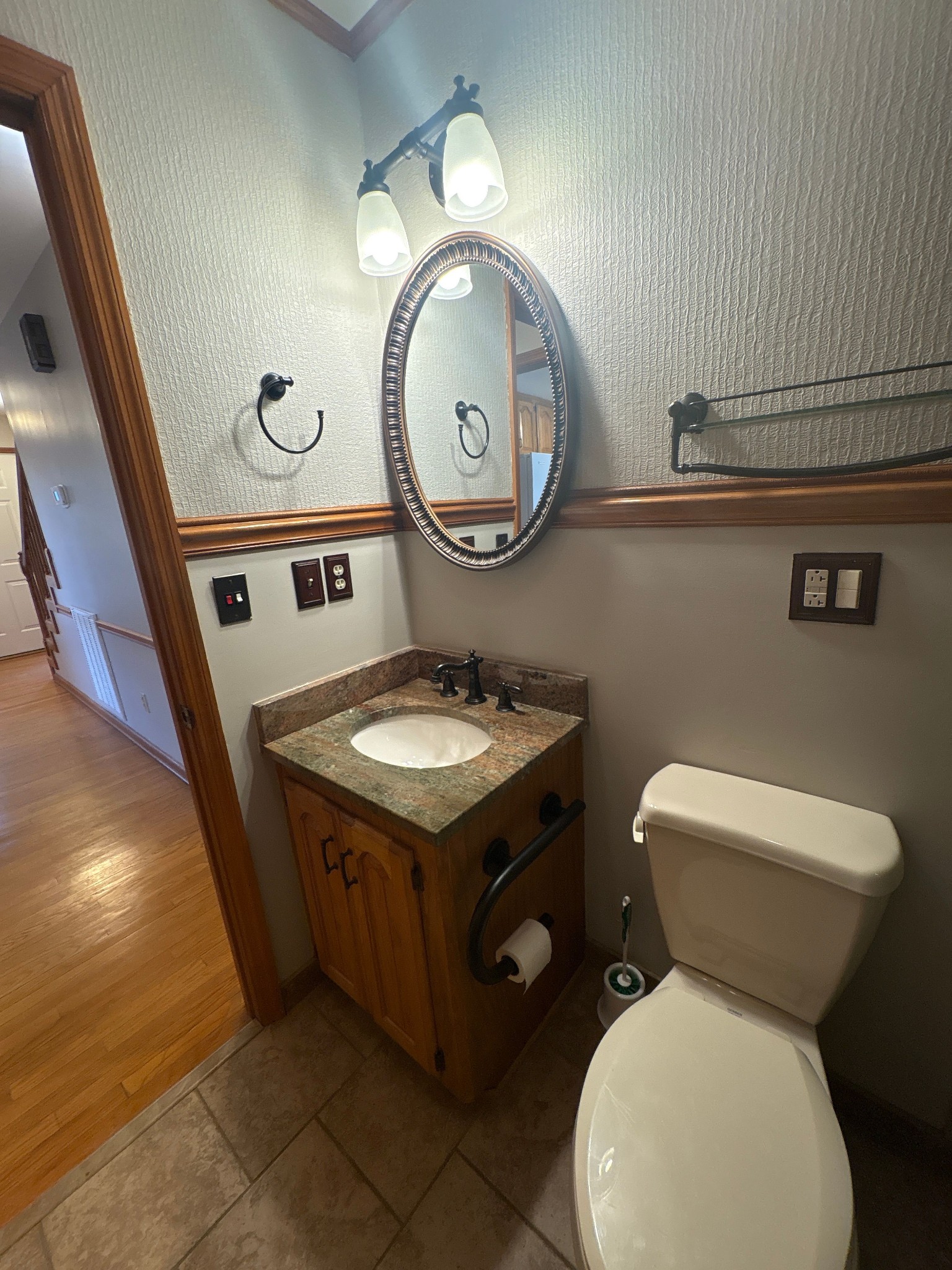 703 12 Oaks Road Tullahoma, TN 37388 - Photo 15 of 46 a bathroom with a toilet and a sink