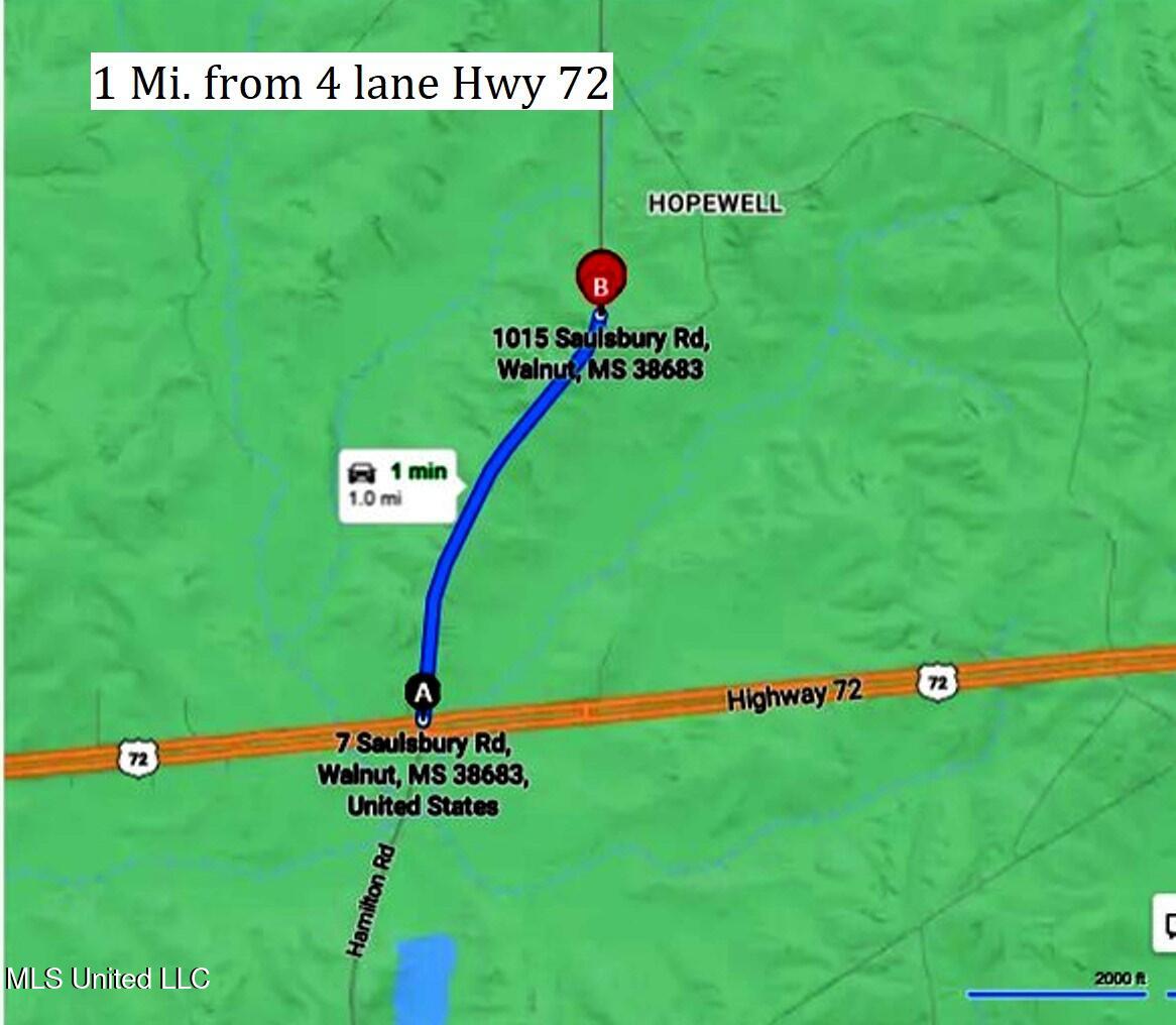 1015 Saulsbury Road Walnut, MS 38683 - Photo 18 of 23 Map2