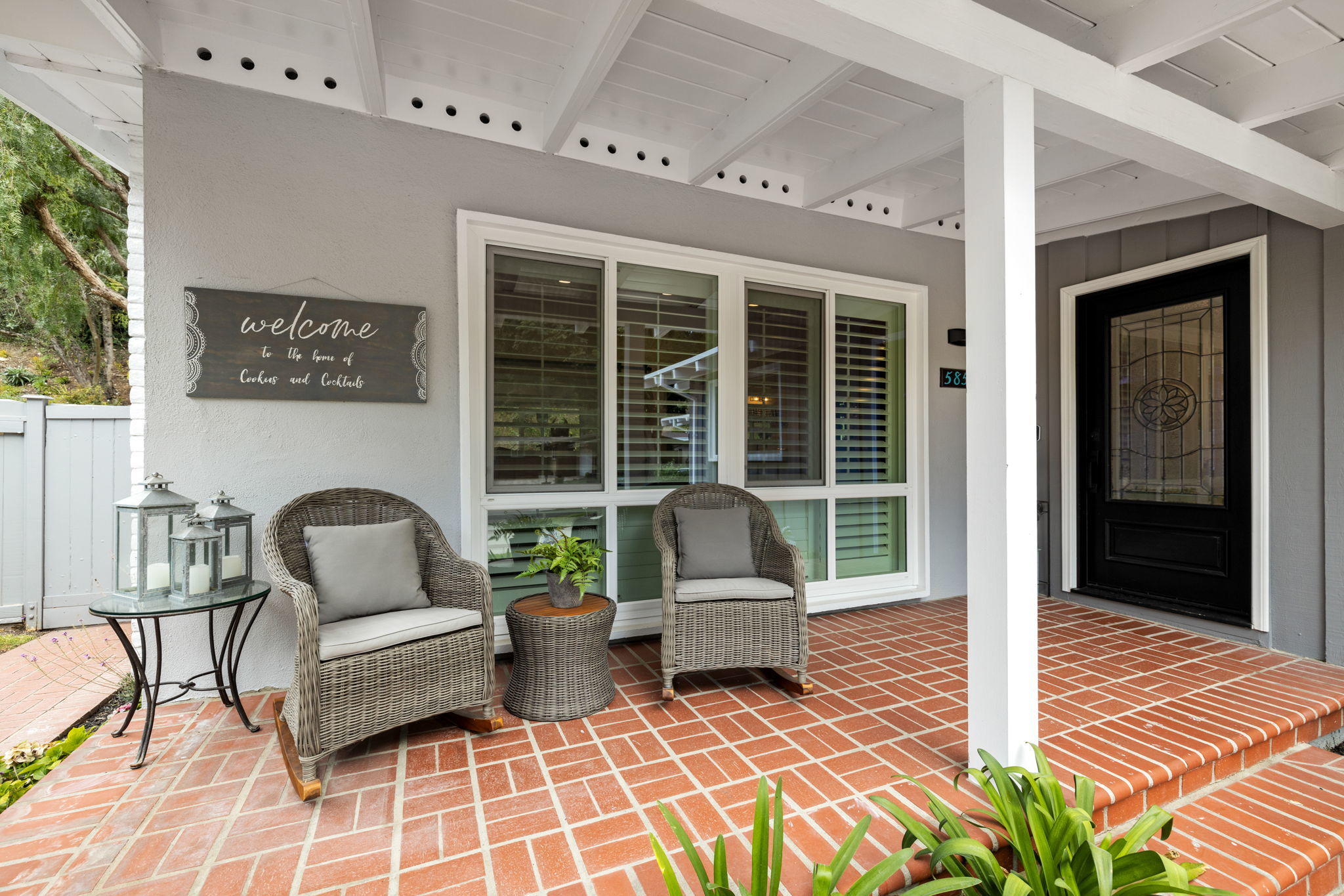5853 Flambeau Road Rancho Palos Verdes, CA 90275 - Photo 3 of 32 a balcony with furniture and a potted plant