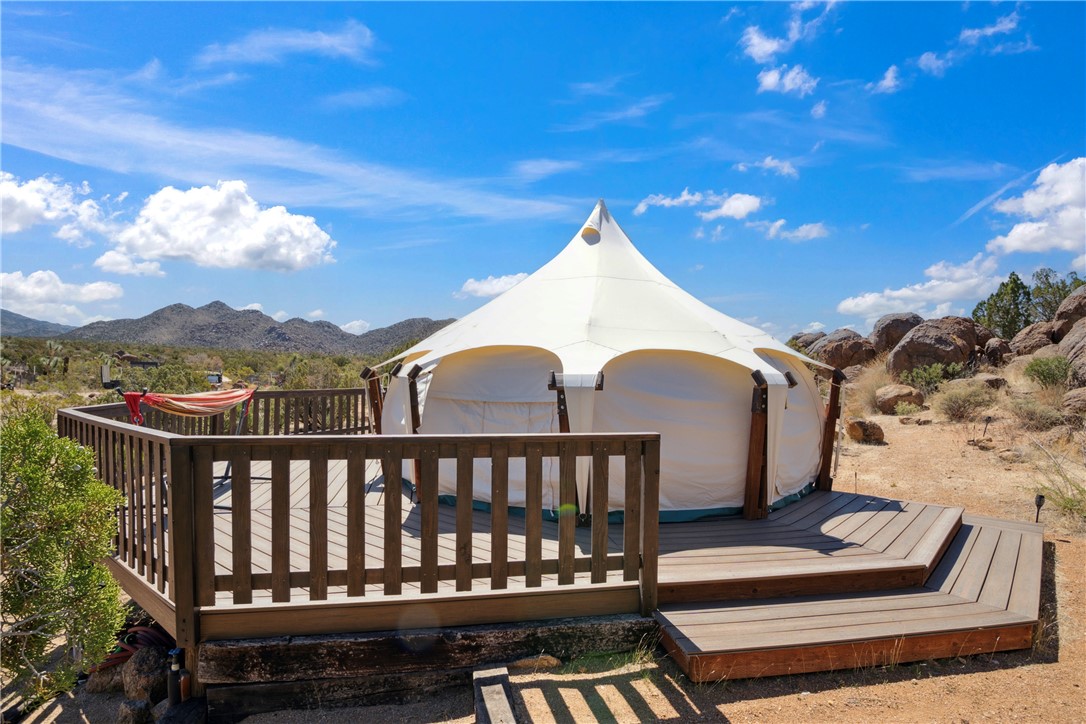 3618 South Cattle Kate Road Yucca, AZ 86438 - Photo 26 of 44 New yurt on view deck