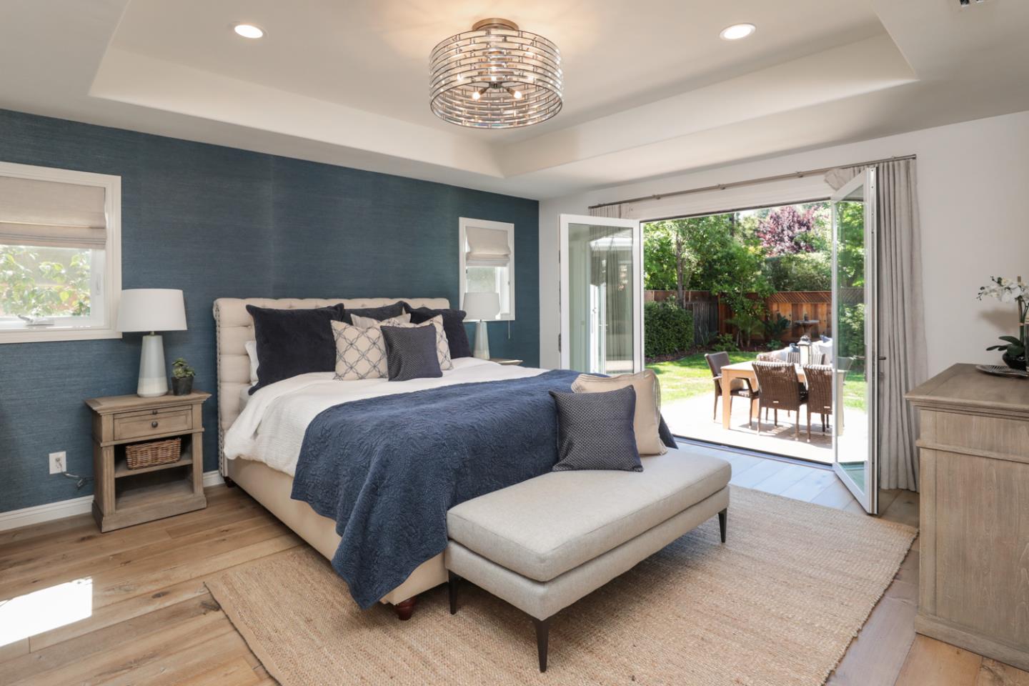 1202 Payne Drive Los Altos, CA 94024 - Photo 15 of 36 a bedroom with a bed and a large window