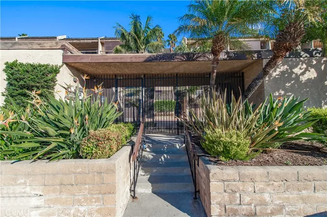 a view of a building with a porch