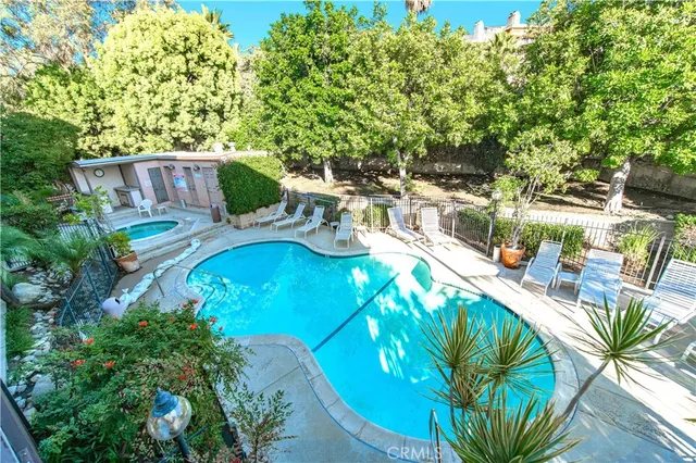 a view of a house with a swimming pool