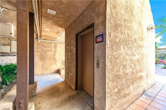 a front view of a building