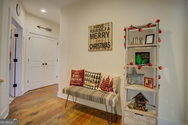 a view of a wooden floor