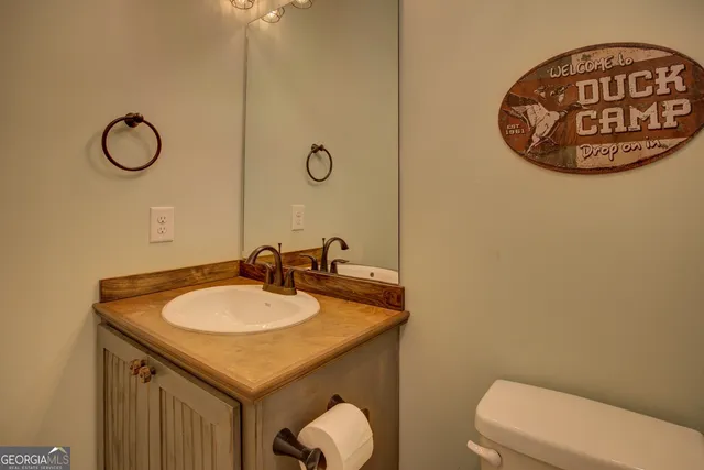 a bird view of a house