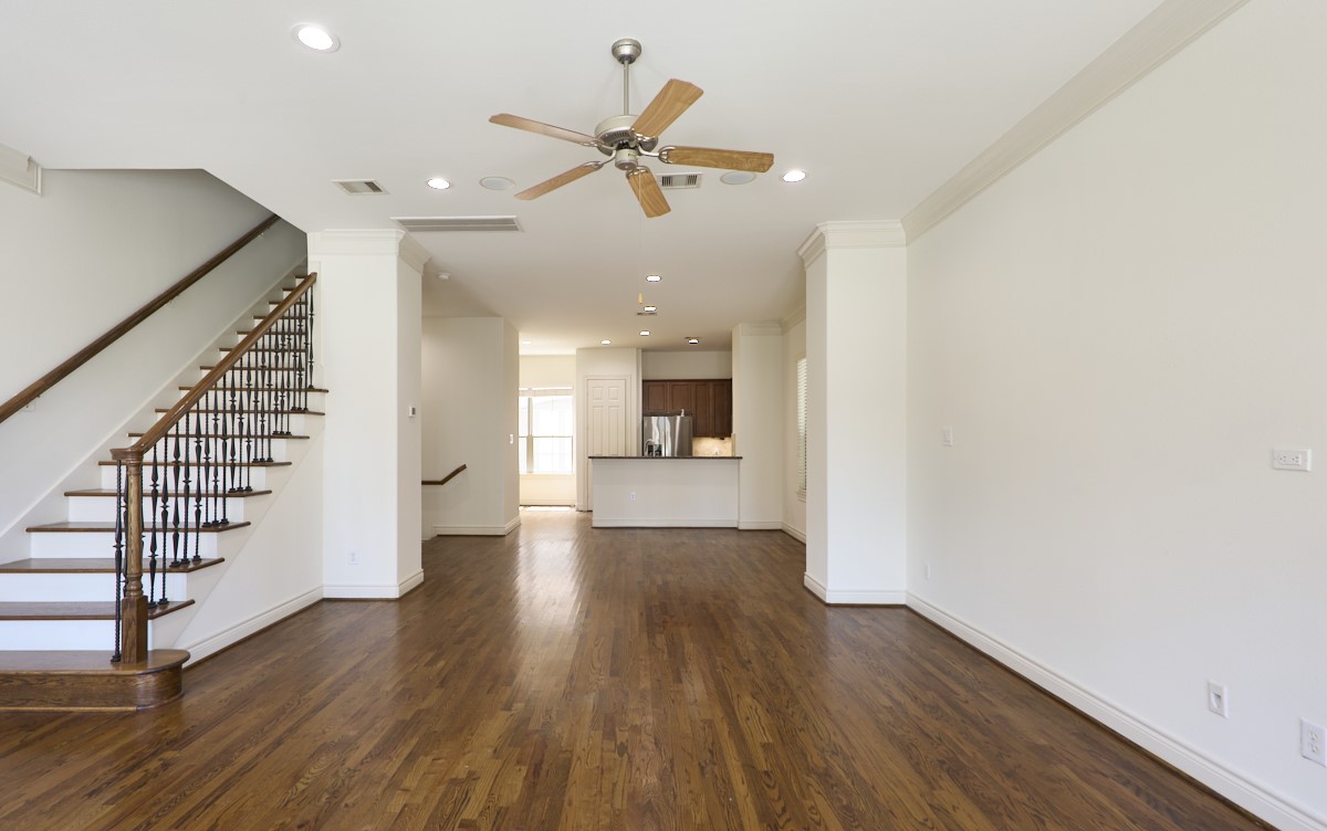 1026 Wagner Street Houston, TX 77007 - Photo 13 of 33 a view of entryway and hall with wooden floor