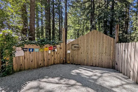 a backyard of a house