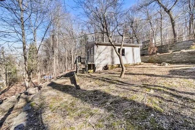 a view of outdoor space with seating