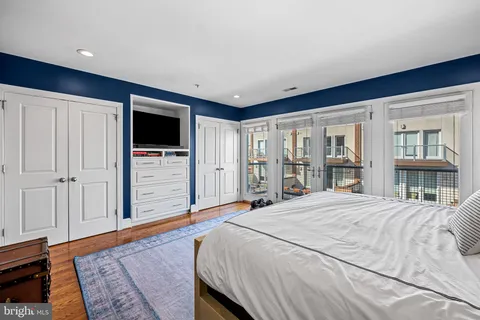 a view of city from a balcony