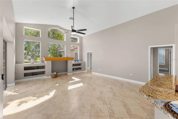 a view of a garage room