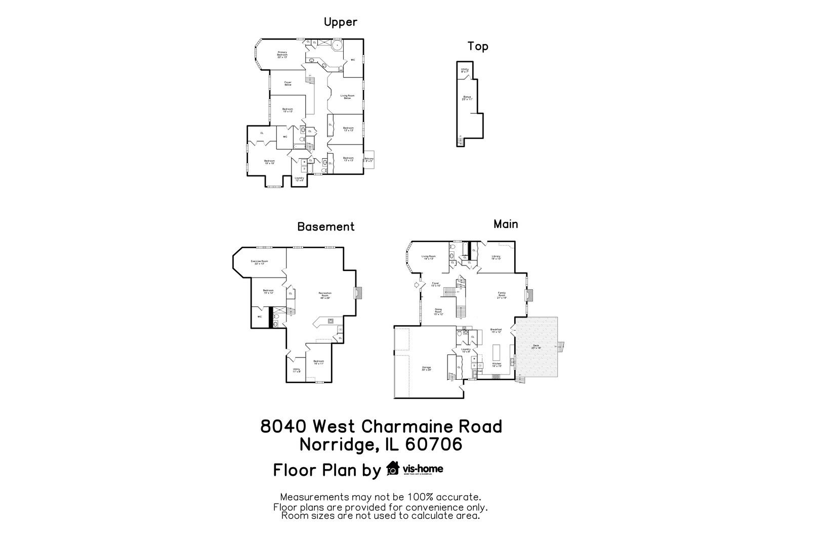 8040 West Charmaine Road Norridge, IL 60706 - Photo 62 of 62 a picture of a room with a white wall and a large window