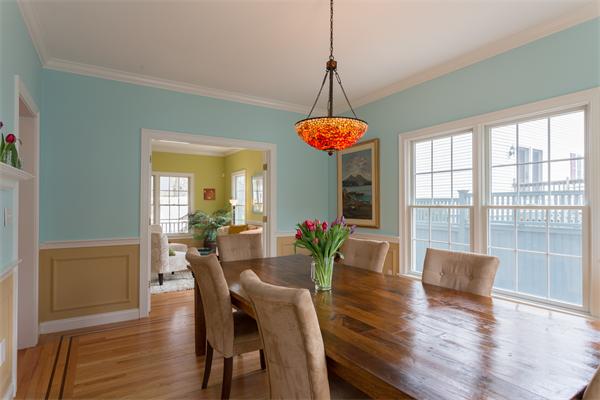 34 Bellflower Street Lexington, MA 02421 - Photo 4 of 21 a view of a dining room with furniture window and wooden floor