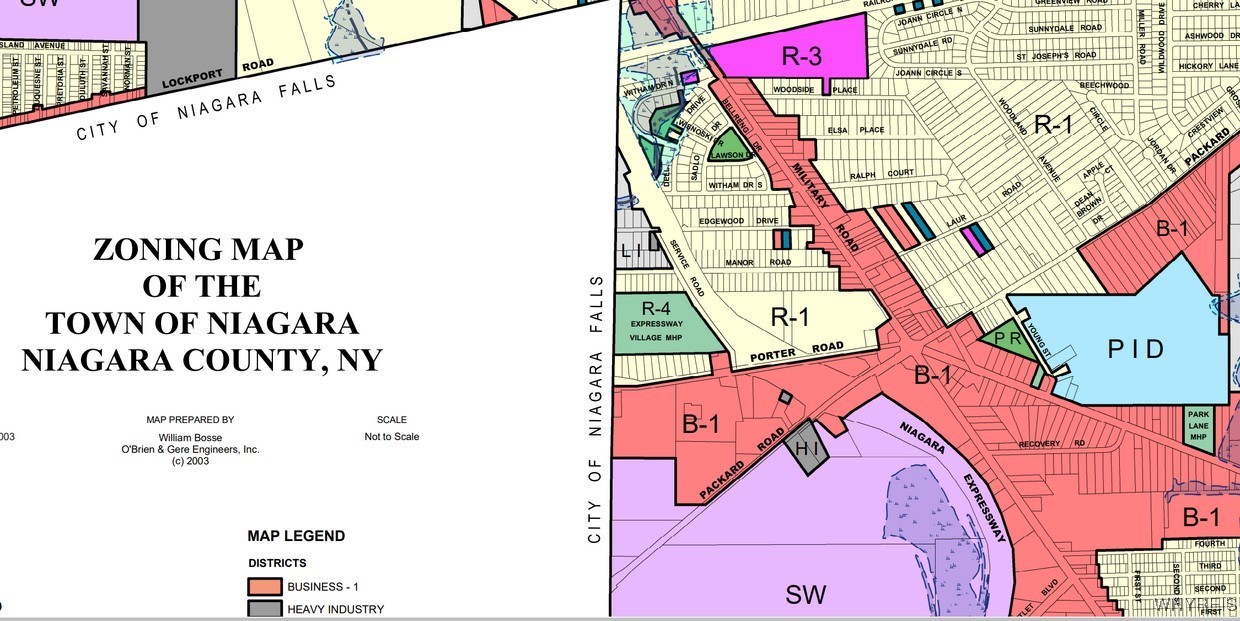 3225 Military Road Niagara, NY 14304 - Photo 6 of 6 Zoning Map