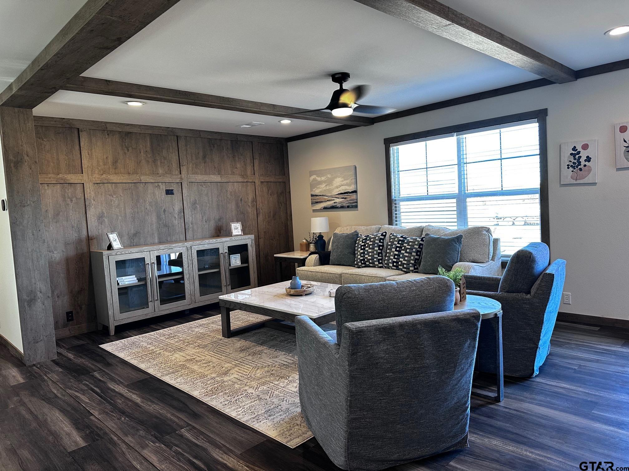 118 Private Road 5296 Alba, TX 75410 - Photo 12 of 25 a living room with furniture and wooden floor