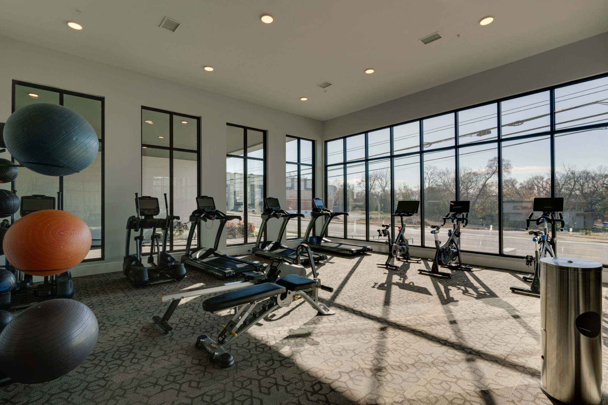 1041 East Trinity Lane, Unit 315 Nashville, TN 37216 - Photo 27 of 48 a view of a room with gym equipment
