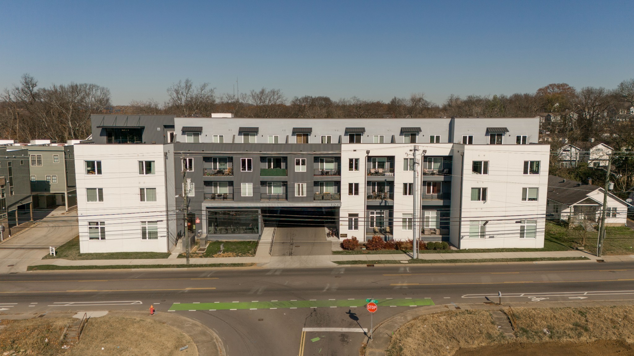 1041 East Trinity Lane, Unit 315 Nashville, TN 37216 - Photo 45 of 48 front view of a building with a street