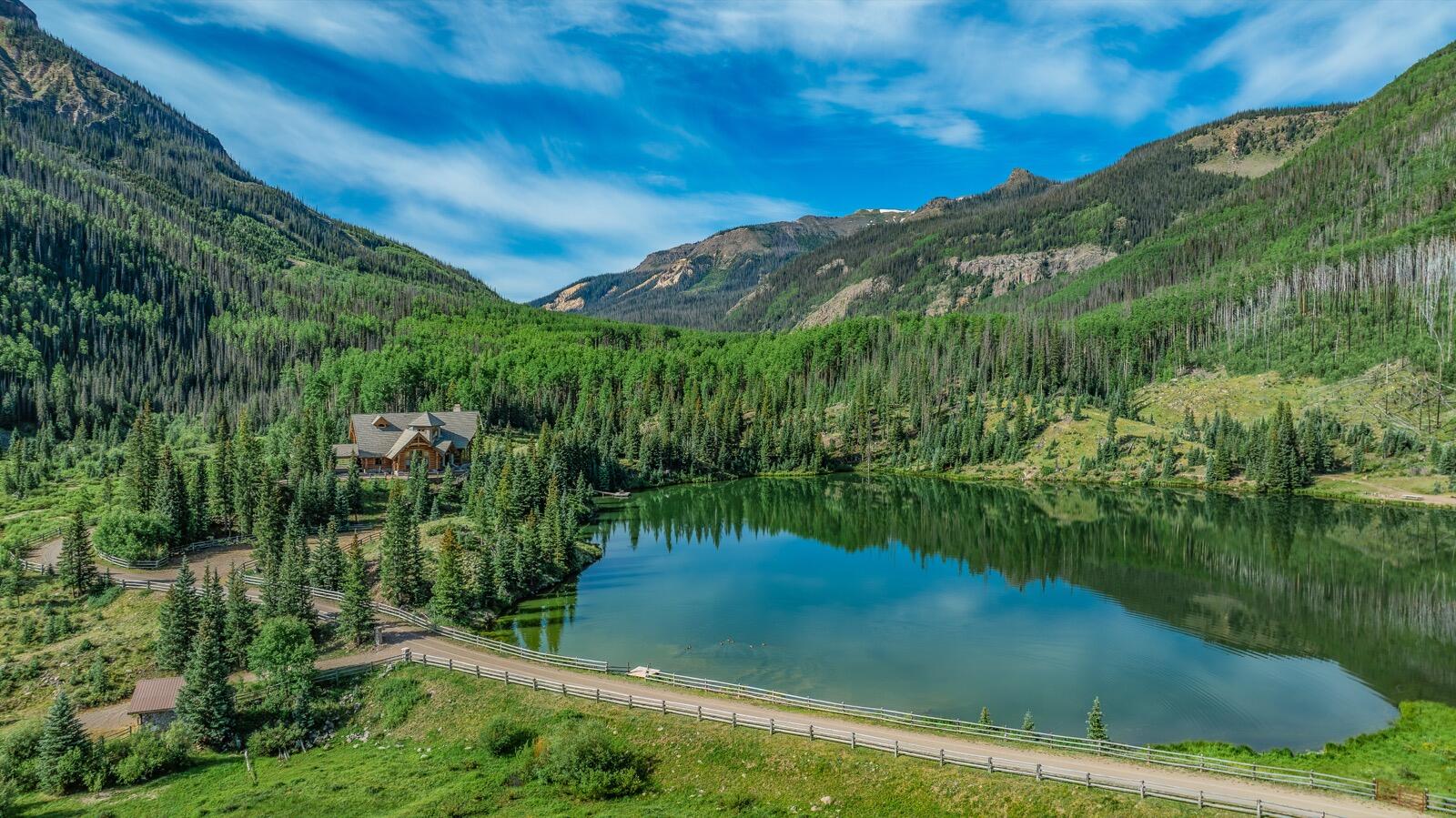 2418 Usfs Road Creede, CO 81130 - Photo 30 of 50 a view of a water pond with green yard