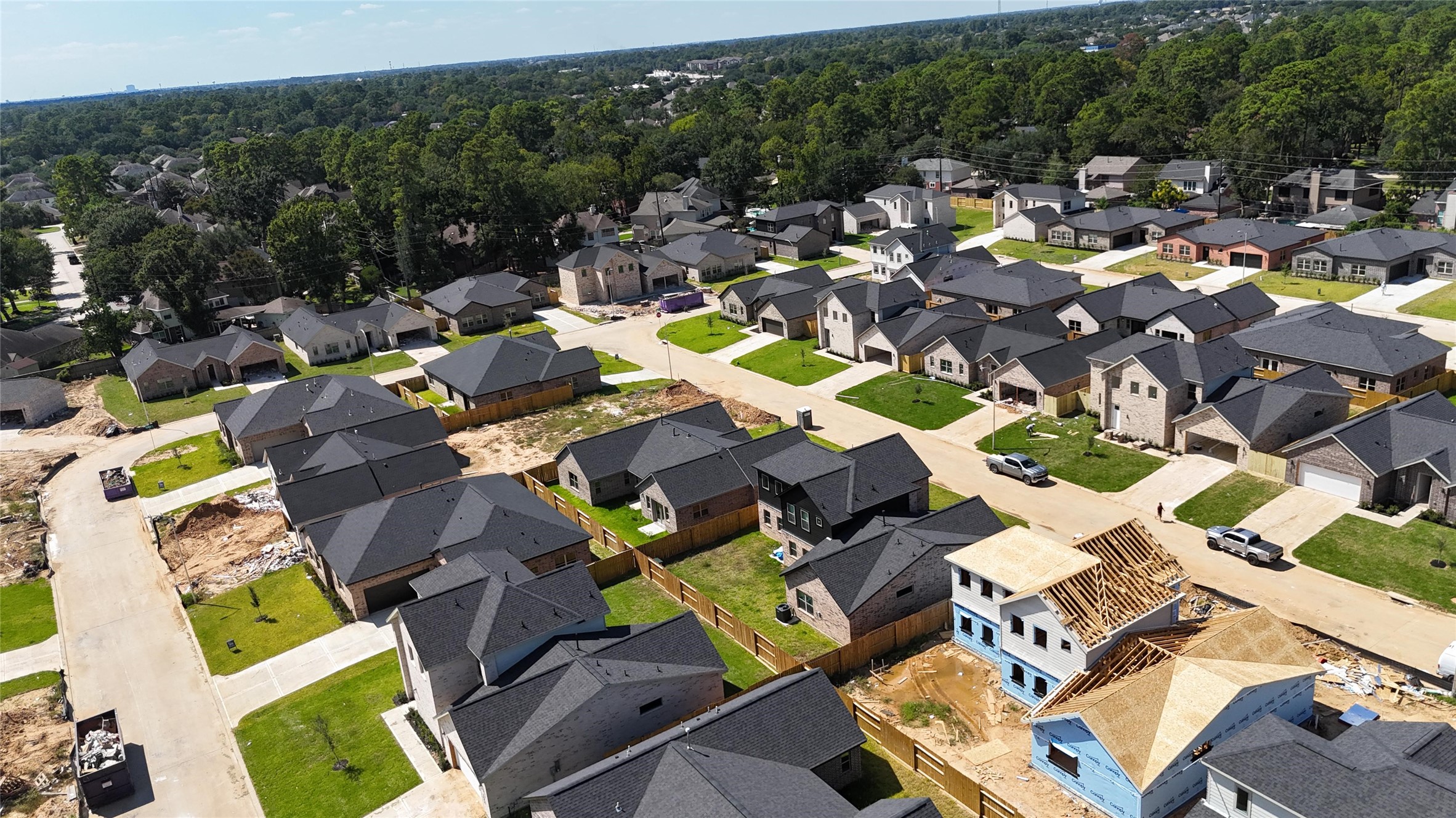 20019 Venetto St Spring Spring, TX 77388 - Photo 30 of 35 an aerial view of a swimming pool and lounge chairs
