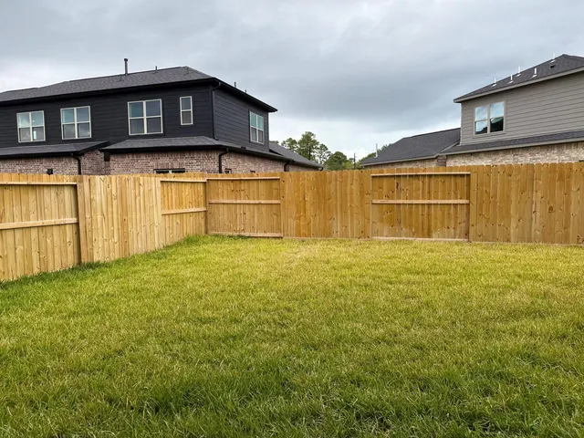 a front view of a house with a outdoor space