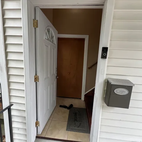 a door of a house with car gate