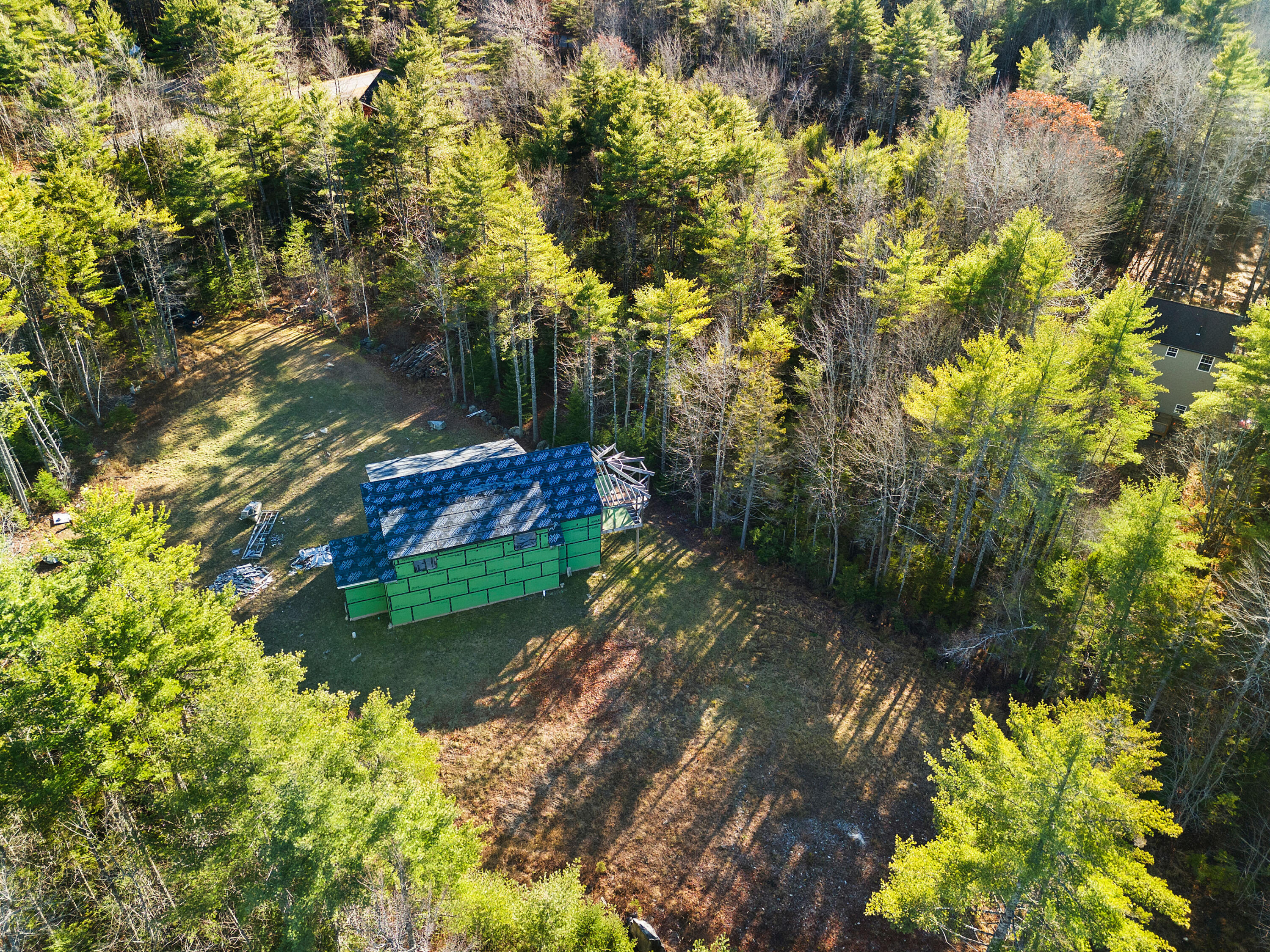 16 Crowley Road Lincolnville, ME 04849 - Photo 3 of 9 16 Crowley Back of House from drone heig