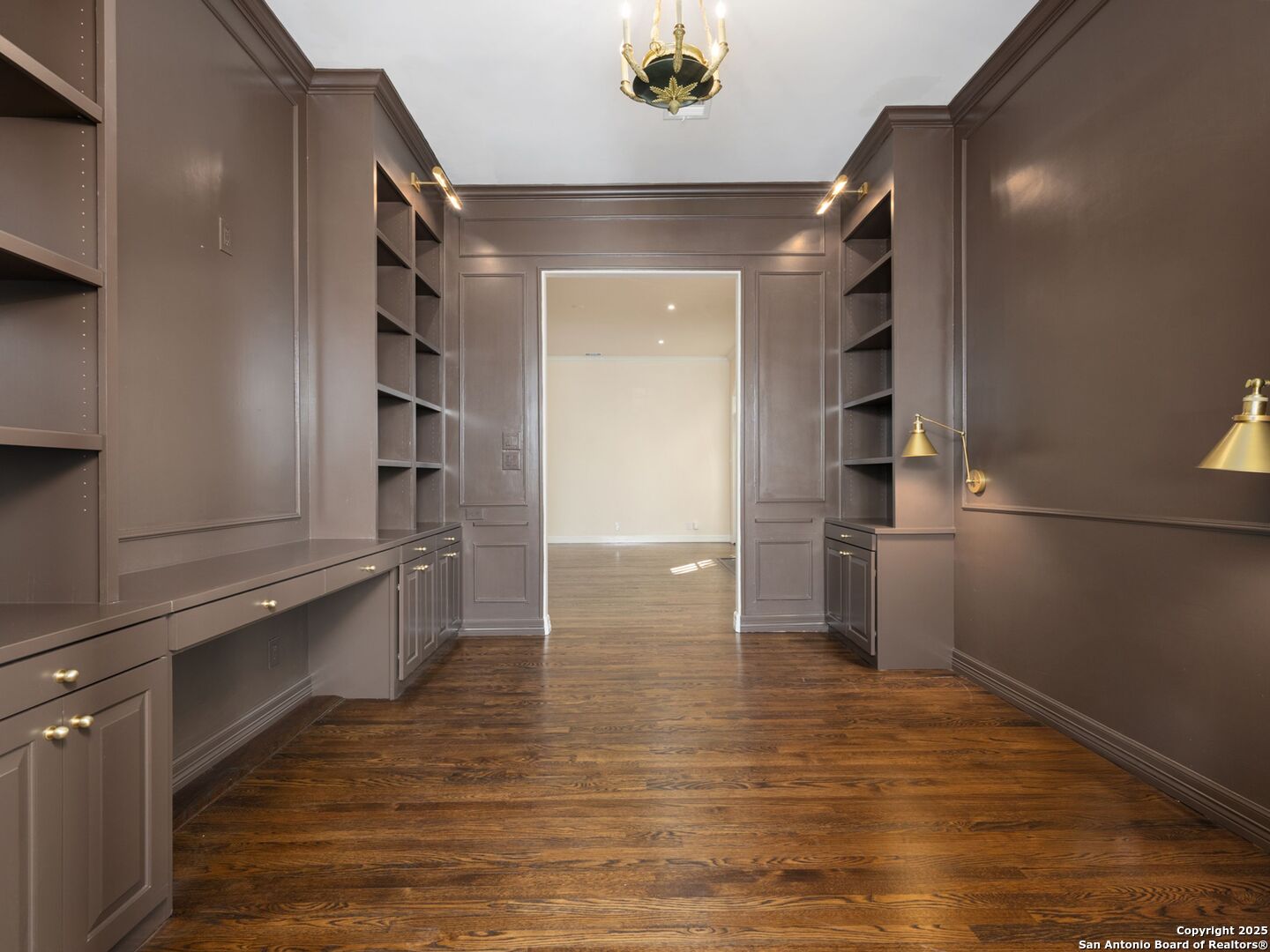160 Burr Road San Antonio, TX 78209 - Photo 14 of 60 a view of a refrigerator in kitchen and wooden floor
