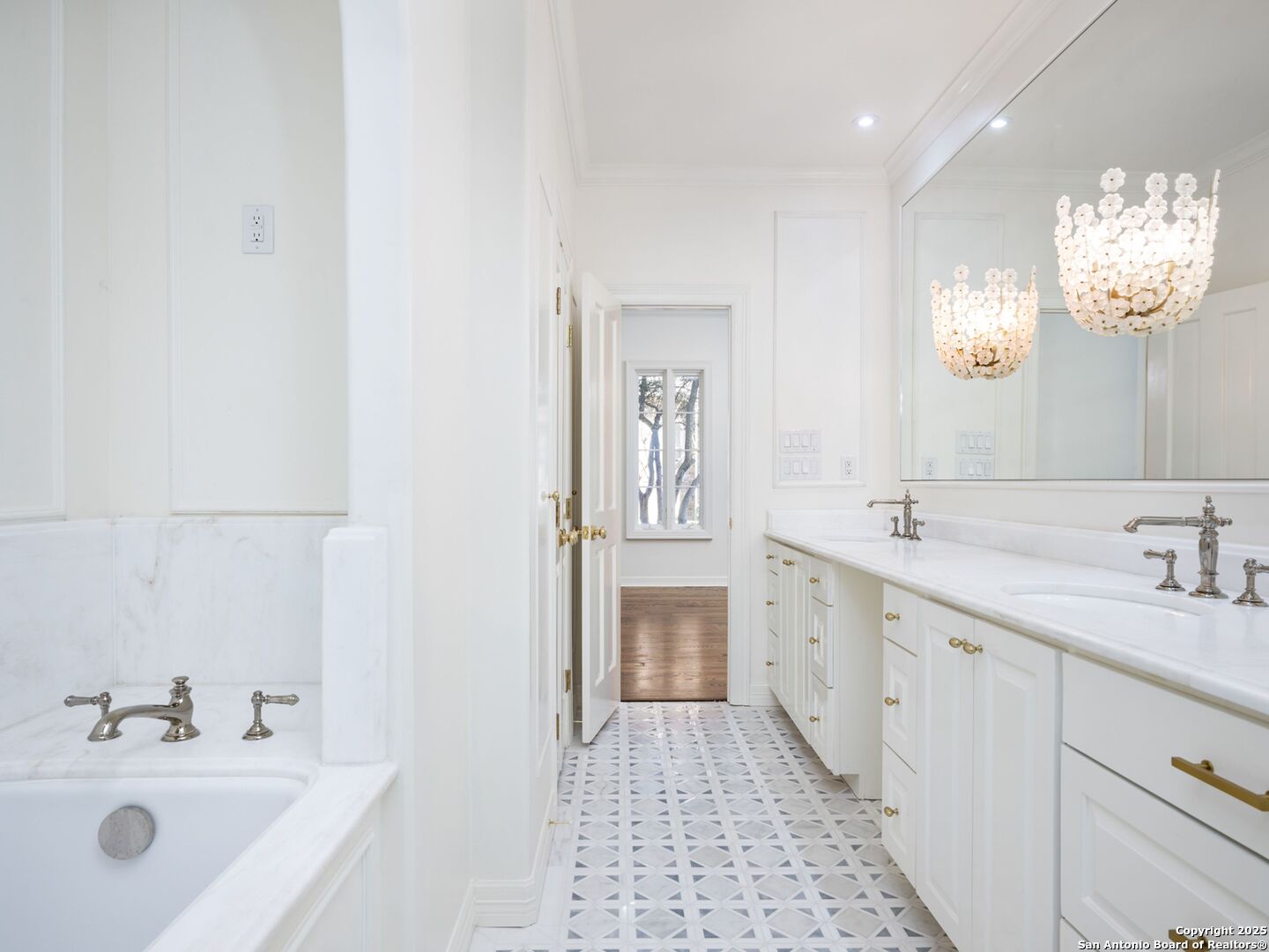 160 Burr Road San Antonio, TX 78209 - Photo 37 of 60 a spacious bathroom with a double vanity sink mirror and