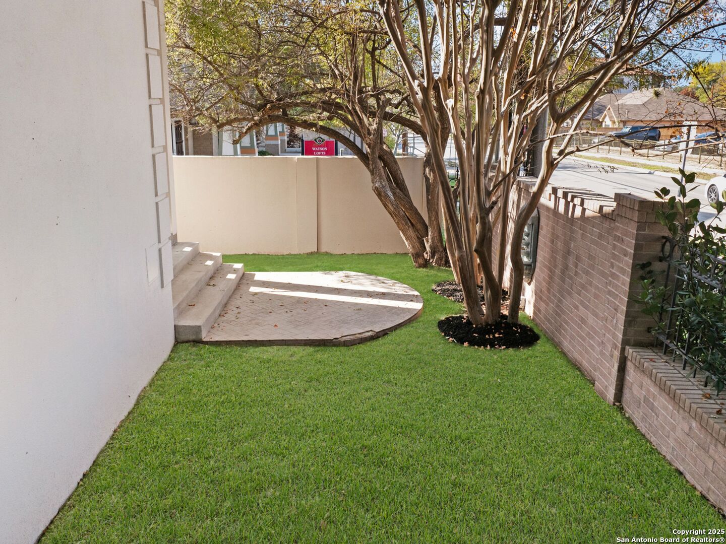 160 Burr Road San Antonio, TX 78209 - Photo 54 of 60 a view of a backyard with a small cabin