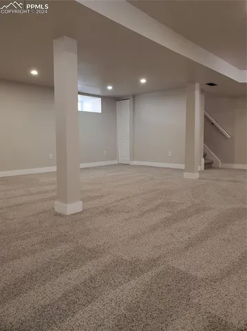 a view of an empty room