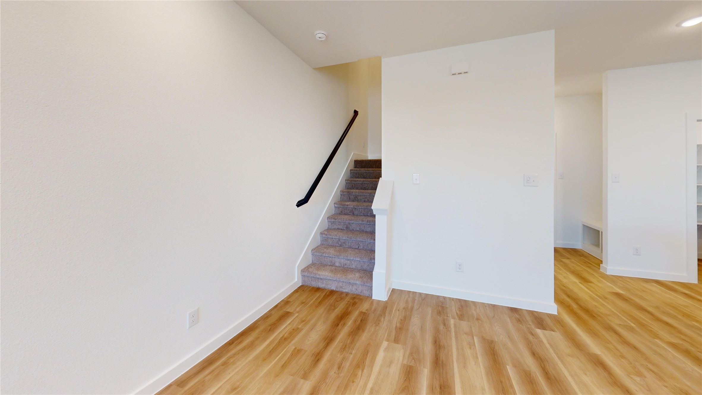4118 Ruth Alley Grand Prairie, TX 75052 - Photo 41 of 42 a view of a room with wooden floor and stairs