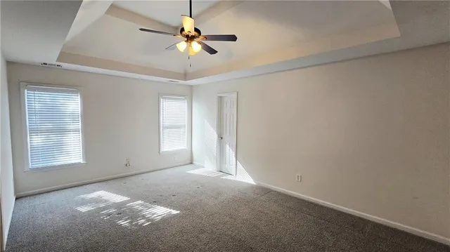 a view of a livingroom with a window