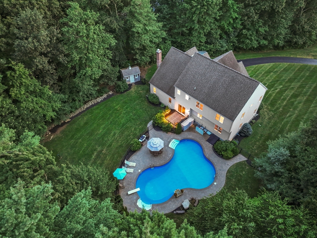 13 Breakneck Hill Road, Unit 1 Hopkinton, MA 01748 - Photo 3 of 37 an aerial view of a house with yard swimming pool and outdoor seating