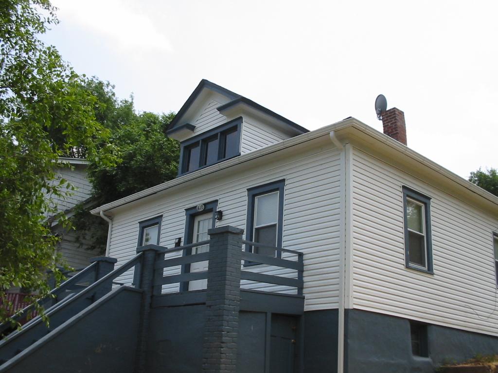 a view of a house with a deck