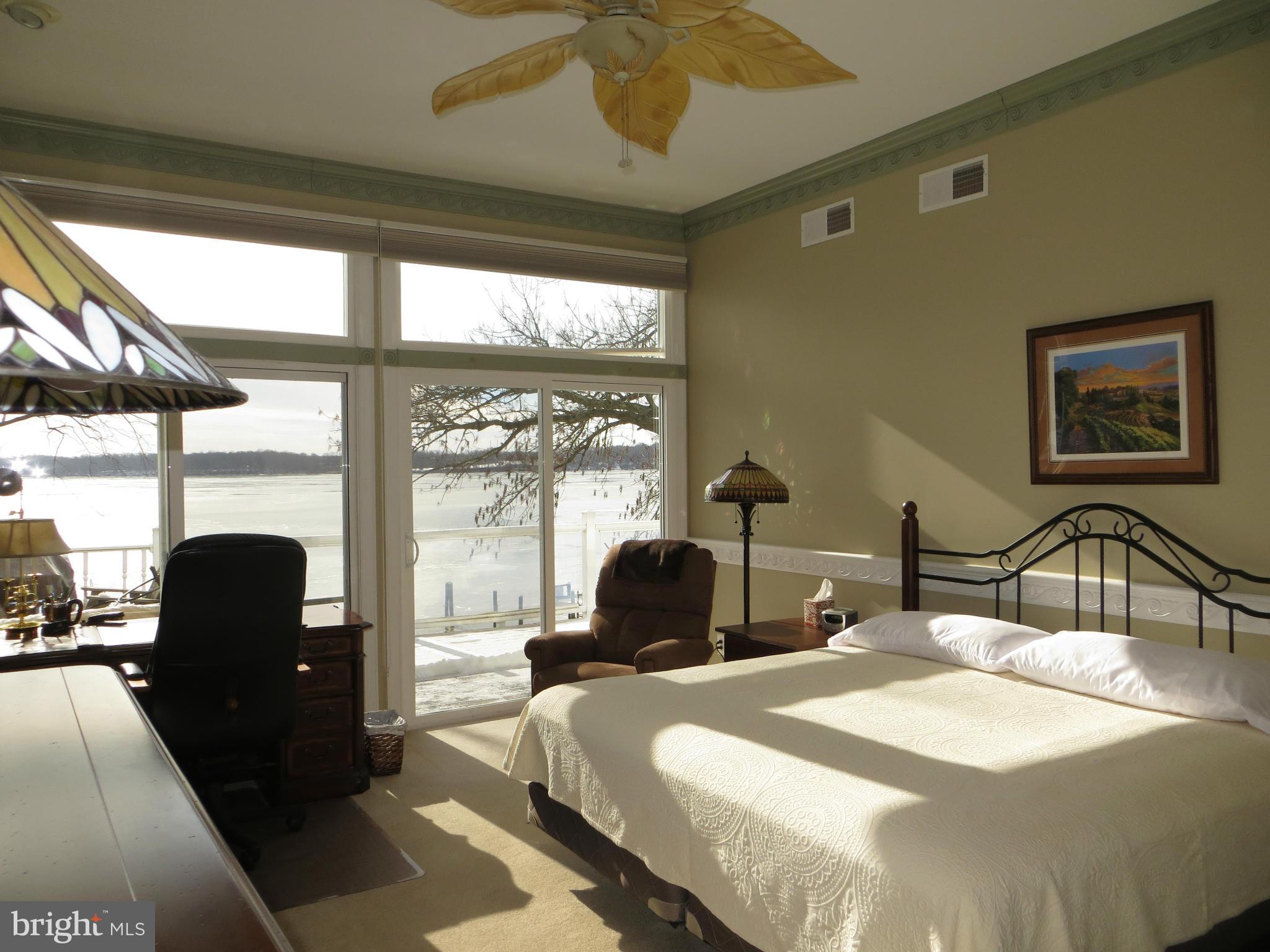 1763 Town Point Road Chesapeake City, MD 21915 - Photo 9 of 29 MASTER BEDROOM HAS SLIDERS TO BALCONY